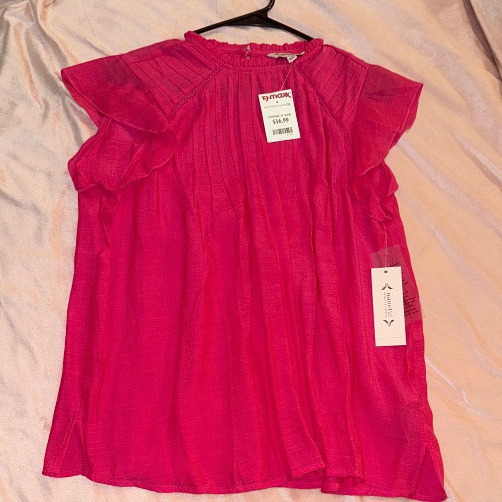 Nanette Lepore Vibrant Pink Blouse